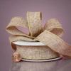 Natural Burlap Ribbon, 7/8" X 10Yd view 1