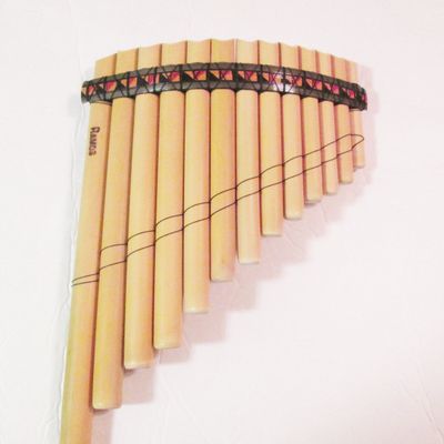 Pan Flaute 13 Pipes- Bamboo- Tuned Mi Minor-Case Included -From Peru