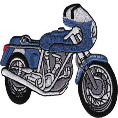C&D Visionary Application Blue Cafe Racer Patch