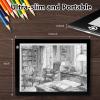 NXENTC A4 Tracing Light Pad, Ultra-Thin Tracing Light Box USB Power Artcraft Tracing Light Table for Artists, Drawing, Sketching, Animation view 2