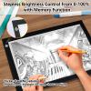 NXENTC A4 Tracing Light Pad, Ultra-Thin Tracing Light Box USB Power Artcraft Tracing Light Table for Artists, Drawing, Sketching, Animation view 3