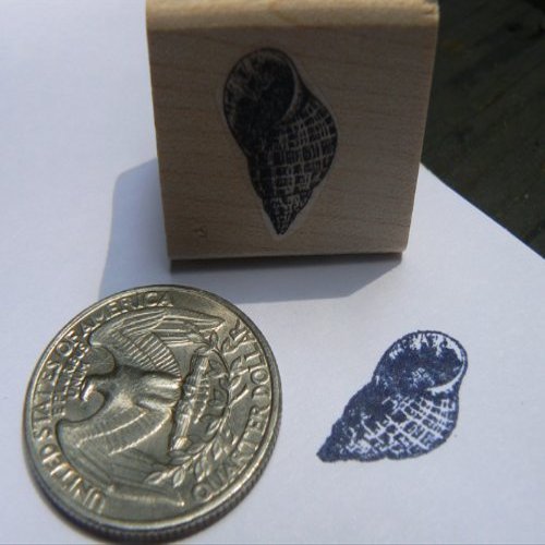 Miniature Shell Rubber Stamp P24