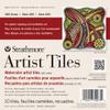Strathmore 400 Series Watercolor Artist Tiles, Cold Press, 6"x6", 10 Sheets, White view 1