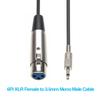 InstallerParts 6Ft XLR Female to 3.5mmm Mono Male Cable -Can Be Used with Microphone Cables, Audio Interfaces, PA Applications and More! view 2