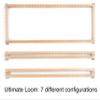 Authentic Knitting Board 28" Knitting Board Loom, Adjustable, 168 pegs, 100% Hardwood view 2