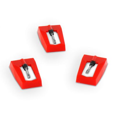 Victrola LC1 Replacement Stylus Compatible with Select Models, Official 3-Pack Turntable Replacement Needles, Plays 33 1/3, 45, 78 RPM Records, Easy Installation