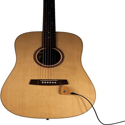 KNA AP-1 Universal Stick-On Piezo Pickup Natural Acoustic Tone, Guitar, Uke, Harp Drums, Percussion, Easy No-Mod Installation, Passive No-Battery, Compatible with Nearly All Acoustic Instruments