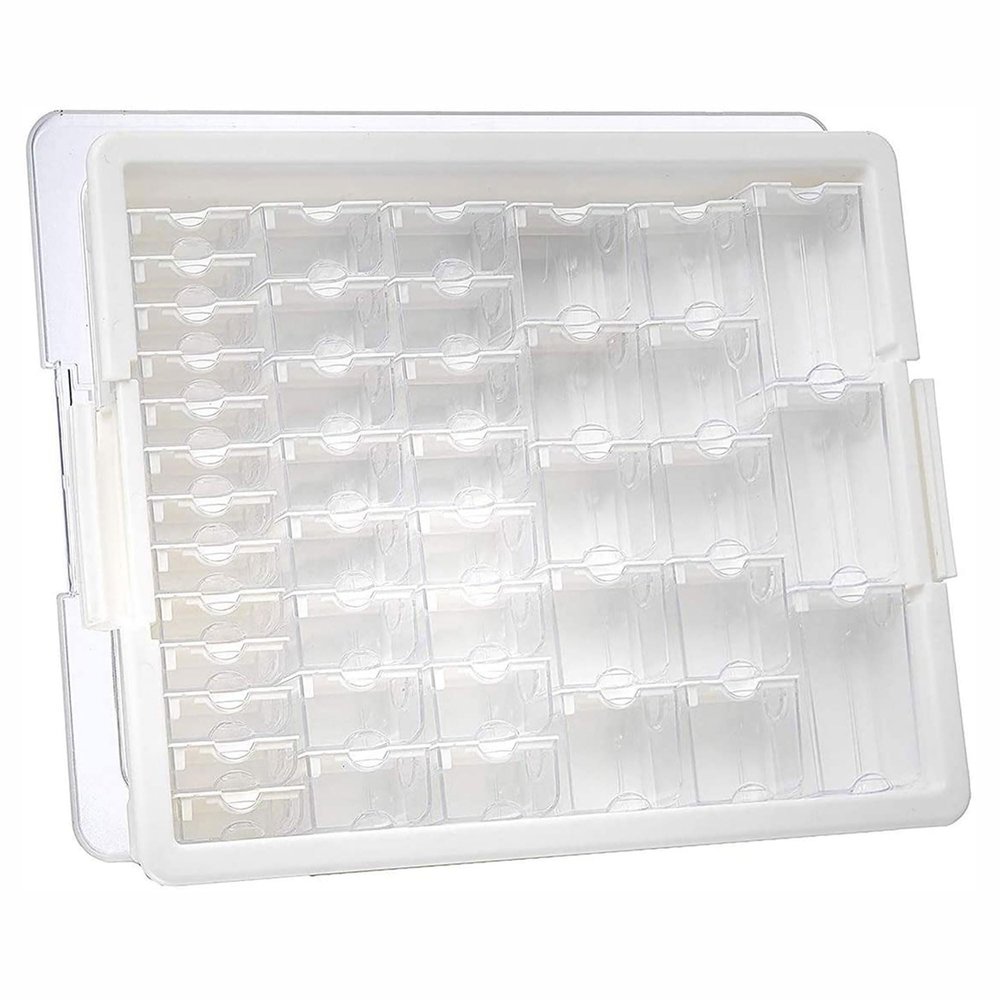 Darice Elizabeth Ward 45 Piece Assorted Portable Diamond Painting Storage and Bead Organizer with 42 Variable Sized Containers