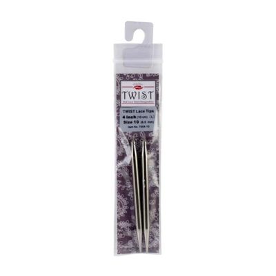 ChiaoGoo Needle Tips 4 inch (10cm) for Twist Red Lace Interchangeable Set Size US 10.75 (7mm) 7504-10.75