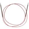 ChiaoGoo Red Lace Circular 60-inch (150cm) Stainless Steel Knitting Needle; Size US 8 (5mm) 7060-8 view 1