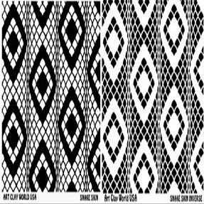 FlexiStamp Texture Sheet Set Snake Skin Designs (Including Snake Skin and Snake Skin Inverse)- 2 pc.