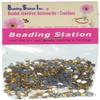 Beading Station BSI 1440pcs Flat Back Rhinestones Round Brilliant 14 Cut 3mm - 10ss ~ Resin Base ~ (Golden) view 1