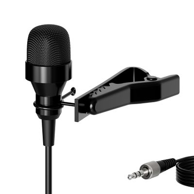 J K Pro Condenser Lavalier Lapel Microphone MIC-J 017 Compatible with Sennheiser Wireless Transmitter - Noise Cancelling Mic