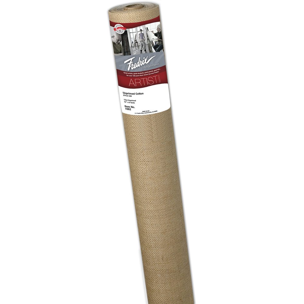 Fredrix Unprimed 548 Cotton Roll: 6 yds. x 72", 12 oz.
