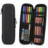 Mudder Hard Shell Slim Pencil Case Small Pen Bag Stylus Case Holder EVA Waterproof Pocket Protectors Organizer for Fountain Pen Headphones Traveller Adults(Black) view 1