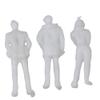 BQLZR White Unpainted Architectural 1:100 Scale Model Figures Standing Figures for Miniature Scenes, White Color Pack of 100 view 2