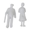 BQLZR White Unpainted Architectural 1:100 Scale Model Figures Standing Figures for Miniature Scenes, White Color Pack of 100 view 3