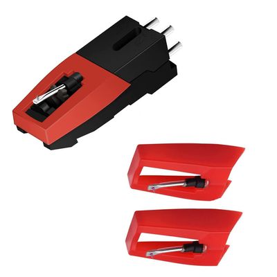 Boytone Stylus - Cartridge with 3 Replacement Ceramic Needle for Most Turntable Record Players.