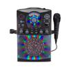 Singing Machine Karaoke Machine for Kids and Adults with Wired Microphone - Built-In Speaker with LED Disco Lights - Wireless Bluetooth, CD+G & USB Connectivity - Black [Amazon Exclusive] view 1