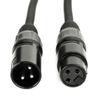 MFL. 10 ft Flexible DMX Cable 3 Pin Signal XLR Male to Female Cable Wire for Stage Lighting DJ Lights, 110 Ohms Impedance, Black, 4 Pack view 2