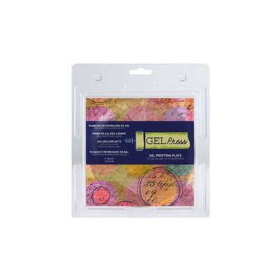 Gel Press Gel Printing Plate 6" Circle 10806-6, Multi-Colour