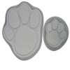 Dog Cat Paw Print 13 and 7 in Plastic Craft Mold Set use with Concrete or Cement for Making Stepping Stones 1009 view 1