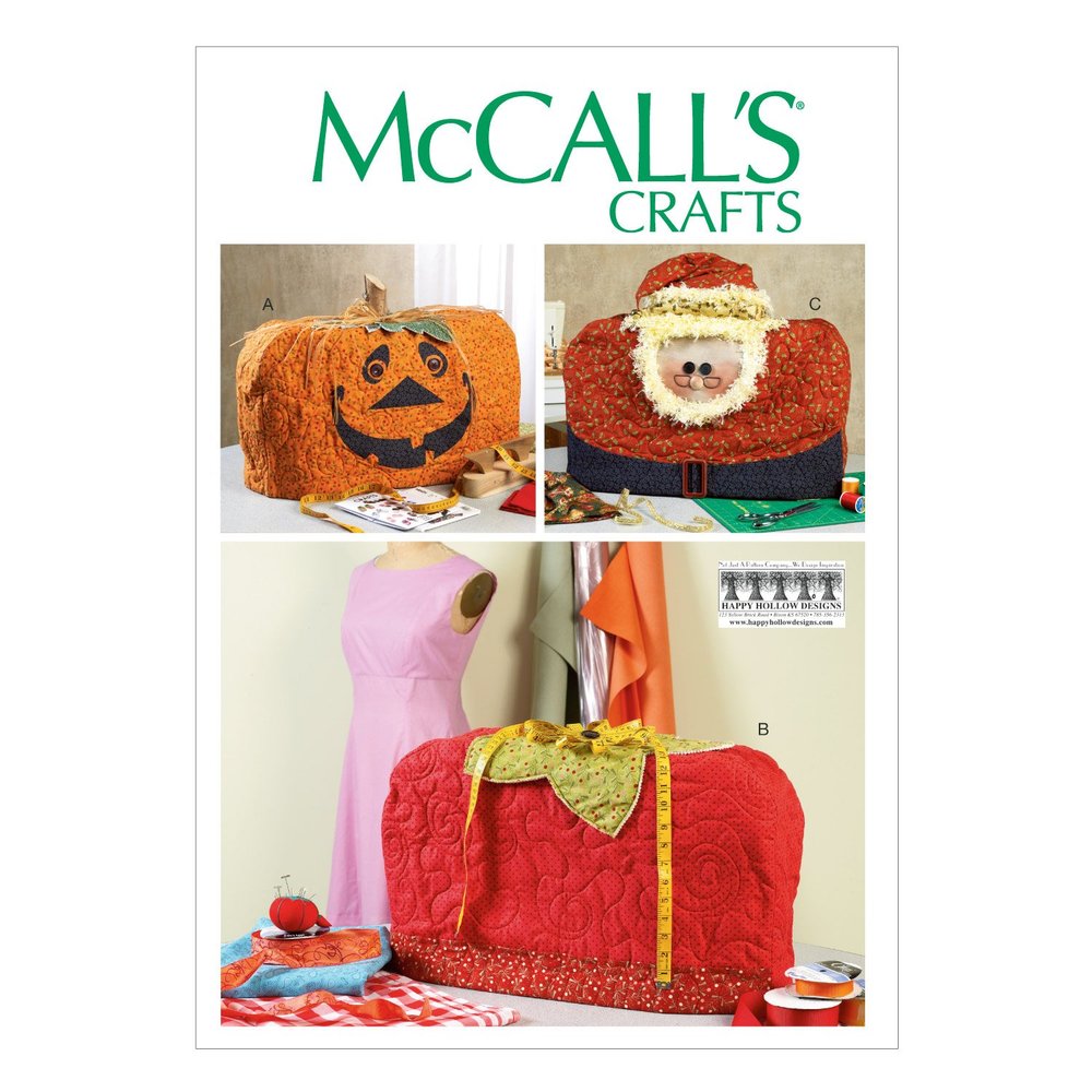 McCall Pattern Company M6857 Sewing Machine Covers Sewing Template, One Size