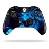 MightySkins Skin Compatible with Microsoft Xbox One or One S Controller - Blue Flames | Protective, Durable, and Unique Vinyl wrap Cover | Easy to Apply, Remove, and Change Styles | Made in The USA view 1