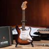 Officially Licensed Mini Sunburst Fender Strat Guitar Replica view 2