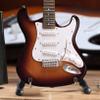 Officially Licensed Mini Sunburst Fender Strat Guitar Replica view 3