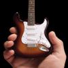Officially Licensed Mini Sunburst Fender Strat Guitar Replica view 4