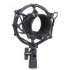 Koolertron Microphone Shock Mount,Mic Clip Holder,Universal 50MM Anti-Vibration Mic Holder for 48MM-54mm Diameter Studio Condenser Mic (Black) view 1