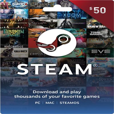 Valve Steam Gift Card - $50
