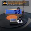 Neoteck Digital Turntable Stylus Force Gauge 0.01g/5.00g with Blue LCD Backlight Turntable Stylus Pressure Gauge with 5g Weight & Leather Case Accurate Tracking for Tonearm Phono Cartridge-Grey view 3