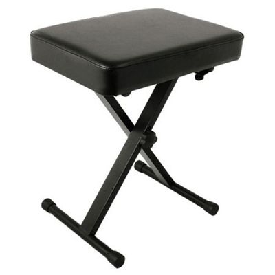 Yamaha OEM PKBB1 Adjustable Padded Keyboard X-Style Bench, Black, 19.5 inches