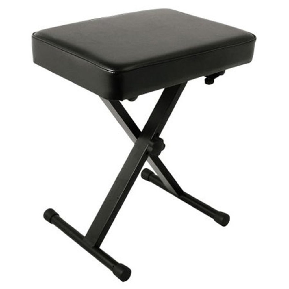 Yamaha OEM PKBB1 Adjustable Padded Keyboard X-Style Bench, Black, 19.5 inches
