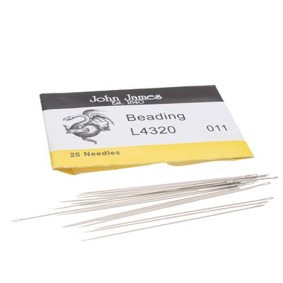 John James The Beadsmith Beading Needles, Silver