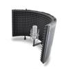 Pyle, Microphone Isolation Shield, Sound Dampening Foam, Studio Quality, Adjustable Mic Depth, Folding Panels, Countertop & Stand Mountable, Includes Removable Shock Mount, Universal Threading view 1