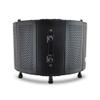 Pyle, Microphone Isolation Shield, Sound Dampening Foam, Studio Quality, Adjustable Mic Depth, Folding Panels, Countertop & Stand Mountable, Includes Removable Shock Mount, Universal Threading view 3