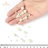 BEADNOVA 6mm Natural White Mother of Pearl Shell Beads Gemstone Round Loose Beads for Jewelry Making (62-64pcs) view 4