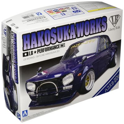 Aoshima LB Works Hakosuka 2Dr 1:24 Scale Model Kit