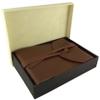 Rustic Genuine Leather Photo Album with Gift Box - Scrapbook Style Pages - Holds 100 4x6 or 5x7 Photos - Photo Book 6x8" view 3