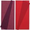 Lia Griffith Double Sided Crepe Paper Folds Roll, 6.7-Square Feet, Sangria and Aubergine, Cherry and Raspberry view 2
