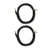 Audio2000'S E26112P2 Two-Pack 12-Feet Gold-Plated 1/4-Inch TRS Right Angle to Gold-Plated 1/4-Inch TRS Straight Audio/Patch/Stage/Recoding Cables (Total Two 12-Feet Cables) view 2