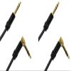 Audio2000'S E26112P2 Two-Pack 12-Feet Gold-Plated 1/4-Inch TRS Right Angle to Gold-Plated 1/4-Inch TRS Straight Audio/Patch/Stage/Recoding Cables (Total Two 12-Feet Cables) view 3