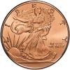 1 oz .999 Pure Copper Round/Challenge Coin (Walking Liberty) view 2