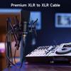 Cable Matters 2-Pack Premium XLR to XLR Cables - 6ft, Male to Female Microphone Cable, Oxygen-Free Copper (OFC) Mic Cord, Black view 2