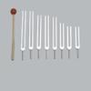 TFS TUNINGFORKSHOP 8 Pc Fibonacci Tuning Fork for Healing with Mallet & Pouch view 1
