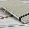 Handbook Watercolor Journal, 8.25 x 8.25 Square, 200 GSM Cold Press Paper, Natural Linen Cover, 60 Pages Art Sketchbook view 4
