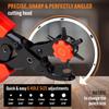 Pro-Master Belt Hole Puncher for Leather - Heavy Duty Rotary Leather Punch Tool for Belts, Watch Bands & Bags - Double Lever Action, Ergonomic Cushioned Non-Slip Handles - 2mm to 4.5mm Punching Kit view 2